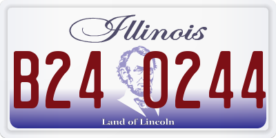 IL license plate B240244