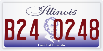IL license plate B240248