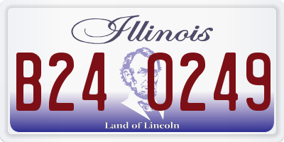 IL license plate B240249