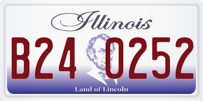 IL license plate B240252