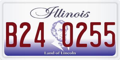 IL license plate B240255