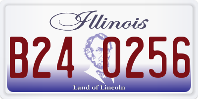IL license plate B240256