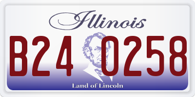 IL license plate B240258