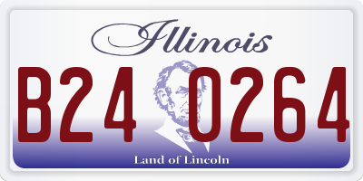 IL license plate B240264