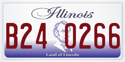 IL license plate B240266
