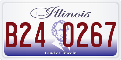 IL license plate B240267