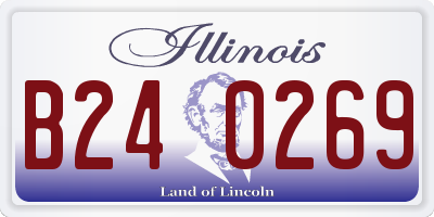 IL license plate B240269