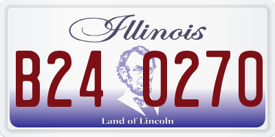 IL license plate B240270