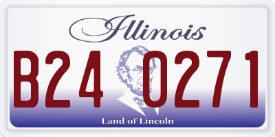 IL license plate B240271
