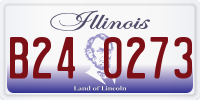 IL license plate B240273