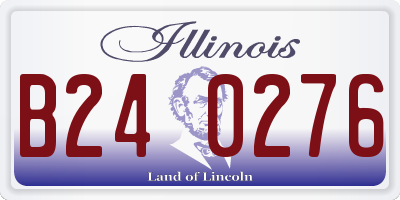 IL license plate B240276