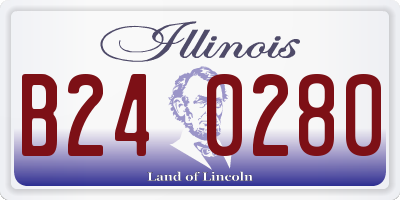 IL license plate B240280