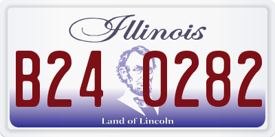IL license plate B240282