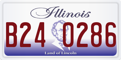 IL license plate B240286
