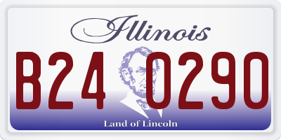 IL license plate B240290