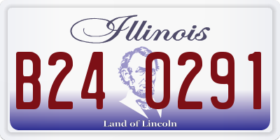 IL license plate B240291