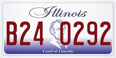 IL license plate B240292