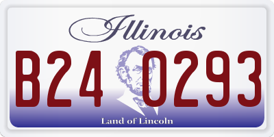 IL license plate B240293