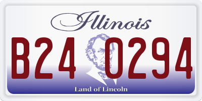 IL license plate B240294