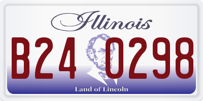 IL license plate B240298