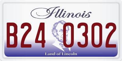 IL license plate B240302
