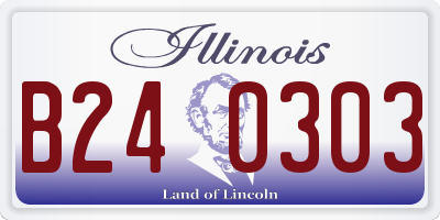 IL license plate B240303