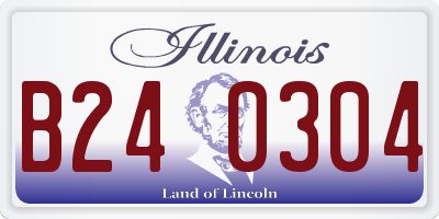IL license plate B240304