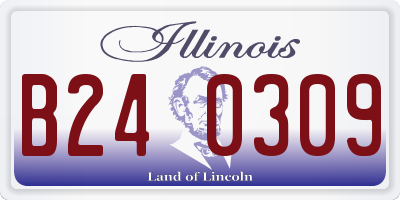 IL license plate B240309