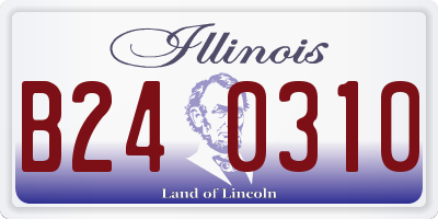 IL license plate B240310