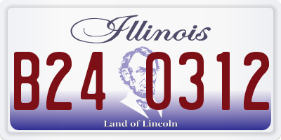 IL license plate B240312