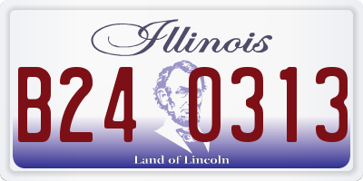 IL license plate B240313