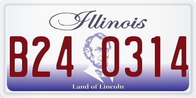 IL license plate B240314