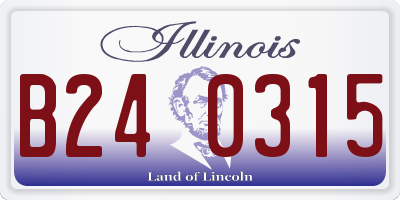 IL license plate B240315