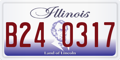 IL license plate B240317