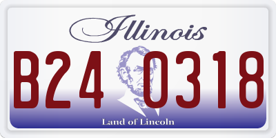 IL license plate B240318