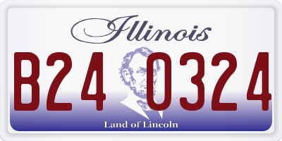 IL license plate B240324