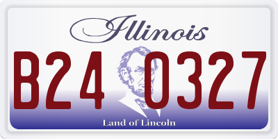 IL license plate B240327
