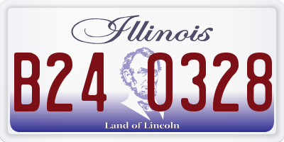 IL license plate B240328