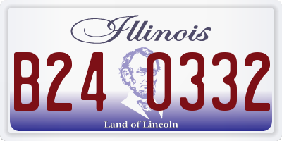 IL license plate B240332