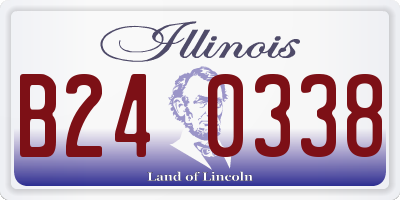 IL license plate B240338