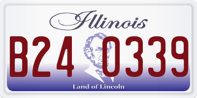 IL license plate B240339