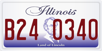 IL license plate B240340