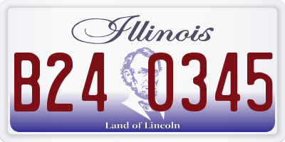 IL license plate B240345