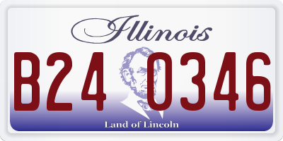 IL license plate B240346