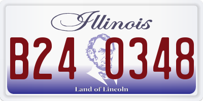 IL license plate B240348