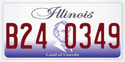 IL license plate B240349