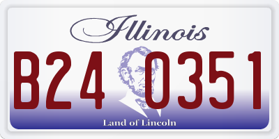 IL license plate B240351
