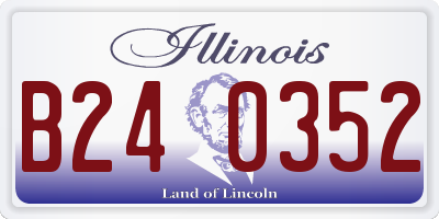 IL license plate B240352