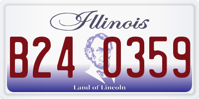 IL license plate B240359