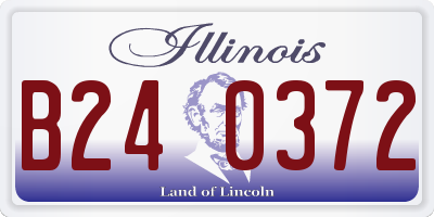 IL license plate B240372